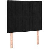 Maison Chic Posteljno vzglavje - Vzglavna omarica 2 kosa črno 100x5x78/88 cm žamet, (22077960) Cene