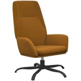  Stolica za opuštanje s osloncem za noge smeđa baršunasta | shoptok.hr