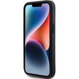 Guess GUHCP15SHG4SGK silikonski ovitek za iPhone 15 - črn z bleščicami in zlatim logom | Shoptok.si