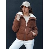 DStreet Kurtka damska zimowa TRENDYGLAM brązowa | Shoptok.si