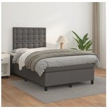  S oprugama i madracem sivi 120x200 cm od umjetne kože | shoptok.hr