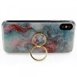  ovitek Marmor RING za Samsung Galaxy A71 A715 moder z bleščicami | Shoptok.si