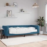 vidaXL dnevni krevet s madracem plavi 80 x 200 cm baršunasti | shoptok.hr