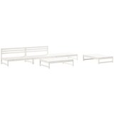 Maison Chic Seti vrtnega pohištva - Vrtna garnitura - Vrtni pohištvo set 5-delna bela trdna borovina, (21818264) | Shoptok.si