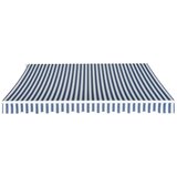 Maison Chic Ročno zložljiva tenda - Senčniki 350 cm modro/bela, (22038507) | Shoptok.si
