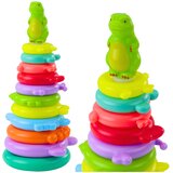  Edukativna piramida za slaganje sa naljepnicama za ukrašavanje - dinosaur | Shoptok.si