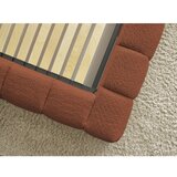 Bobochic Paris Oranžna oblazinjena zakonska postelja s prostorom za shranjevanje z letvenim dnom 180x200 cm Mont Blanc – | Shoptok.si