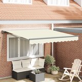 vidaXL Retraktilna tenda krema 300x250 cm Poliester | Shoptok.si