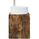  Umivaonik s policom za zid Dimljeni hrast 49,5 x 44,5 x 65,5 cm | shoptok.hr