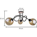  Plafonski luster VENUS WOOD 3xE27/60W/230V | Eponuda.com