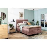 Esposa POSTELJA BOXSPRING 140 cm x 200 cm , tekstil vinsko rdeča | Shoptok.si