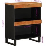  Bočni ormarić 60 x 33 x 75 cm od masivnog bagremovog drva | shoptok.hr