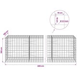  Gabion s žicom debljine 3 5 mm i mrežom 10x10 cm 400x100x100 cm - 100 cm 100 cm 400 cm | shoptok.hr