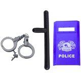  Policijski set za djecu, lisice za kacigu, pištolj, pribor, 9 dijelova. | shoptok.hr