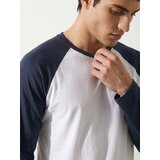 Sinsay Pamučna majica s dugim raglan rukavima | shoptok.hr