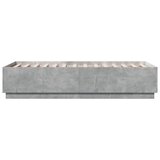  Okvir kreveta boja betona 90 x 190 cm od konstruiranog drva | shoptok.hr