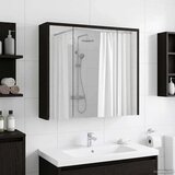  Kupaonski ormar s ogledalom Crni hrast 63 5 x 16 x 62 5 cm | shoptok.hr
