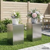  Stalak za biljke 2 pcs Srebrna 40 x 40 x 60 cm Nehrđajući čelik | shoptok.hr