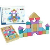 Montessori drveni set s blokovima pastelnih boja, 28 kom. | shoptok.hr
