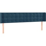  LED uzglavlje tamnoplavo 203x16x78/88 cm baršunasto | shoptok.hr