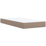 vidaXL Box spring postelja z vzmetnico kapučino 80x200 cm umetno usnje, (21321068) | Shoptok.si