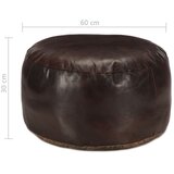  Tabure tamnosmeđi 60 x 30 cm od prave kozje kože | shoptok.hr