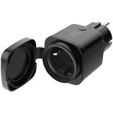 Deltaco SMART HOME utičnica za str VANJSKA, WiFi 2,4GHz, IP44, 1xCEE 7/3, 13A, timer, 220-240V, CRNA | shoptok.hr