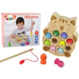  Drvena igra hvatanja ribe s 2 štapa za pecanje - mačka | shoptok.hr
