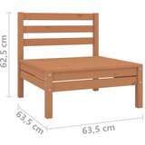  13-dijelna vrtna garnitura smeđa boja meda od masivne borovine | shoptok.hr