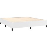  Box spring postelja z vzmetnico bela 180x200 cm umetno usnje, (20900488) | Shoptok.si