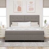  s opruga kutije Sivo-smeđa 180 x 200 cm tkanina | shoptok.hr