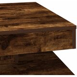  Klub stolić rotirajući za 360 stupnjeva dimljeni hrast 70x70x34,5 cm | shoptok.hr