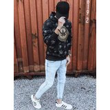 DStreet Bluza męska z nadrukiem czarna | Shoptok.si