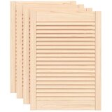 vidaXL Vrata za omarico z letvicami 4 kosi 69x49,4 cm trdna borovina, (21413192) | Shoptok.si