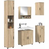  Set namještaja za kupaonicu 5 kom. Sonoma hrast 61 x 35 x 64 cm | shoptok.hr