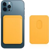 AVIZAR Usnjeno držalo za kartice Magsafe za iPhone 12 in iPhone 13, magnetna zaponka - rumena, (20763534) Cene