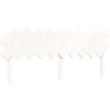  Za krevet s uzglavljem bijeli 200x200 cm od masivnog drva | shoptok.hr