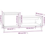  Stolić za kavu boja hrasta 100 x 50 x 45 cm konstruirano drvo | shoptok.hr