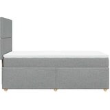  Krevet s oprugama i madracem svjetlosivi 100x200 cm od tkanine | shoptok.hr
