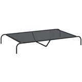 vidaXL dvignjena pasja postelja črna 150x90x20 cm tekstilen in jeklo | Shoptok.si