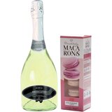  Caldirola Moscato Galla Penušavo belo vino, Polu-slatko, 0.75l i Chocolitaly Macarons jagoda Love 90gr Cene
