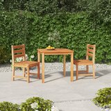 vidaXL 3-dijelni vrtni blagovaonski set od masivne tikovine | shoptok.hr