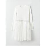 LC Waikiki Girl's Dress with a Crew Neck Long Sleeve | shoptok.hr