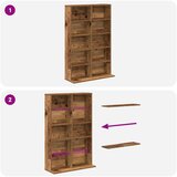 Cd ormar Staro drvo 65 x 23,5 x 97,5 cm Konstruirano drvo | shoptok.hr