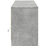TV ormarić s LED svjetlima boja betona 180x34x50 cm drveni | Eponuda.ba