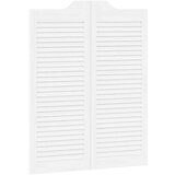 vidaXL Nihajna vrata Louvred Design 1 par Bela 100x80 cm | Shoptok.si