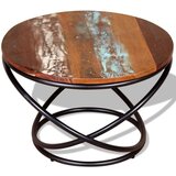  Stolić za kavu od masivnog obnovljenog drva 60 x 60 x 40 cm | shoptok.hr
