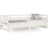  Dnevni ležaj na izvlačenje 2 x (80 x 200) cm bijeli od borovine | shoptok.hr
