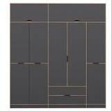 Hanah home Ormar Elina-8909, 232x253x52 cm, Antracit | Eponuda.ba