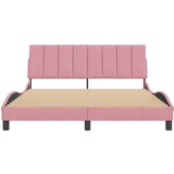  Okvir za krevet bez madraca Hanko ružičasti 160x200 cm baršunasti | Eponuda.com